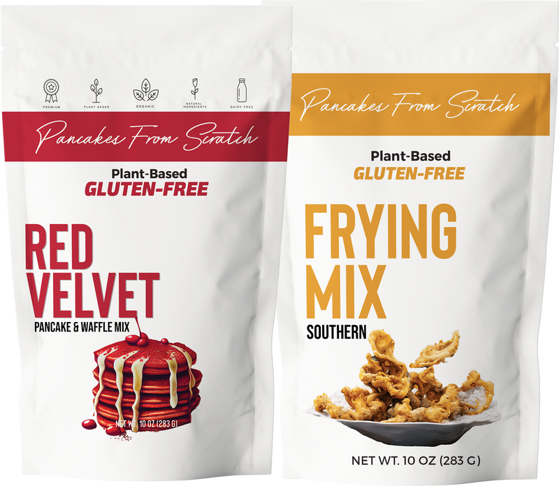 (PRE ORDER) Pancakes From Scratch Vegan Gluten-Free Red Velvet Chicken & Waffles Mix (3 pack)
